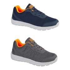 Mens DEK Mesh Trainers Memory Foam Lightweight Lace Up Comfy Shoes Sizes 6-12