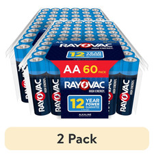 Rayovac High Energy AA Batteries 60 Pack 2 Pack Double A Alkaline FREE SHIP