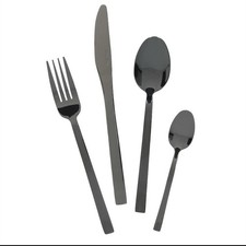 Mikasa Ciara Diseno 16 Piece Cutlery Set PVD Black - 4 Set Piece