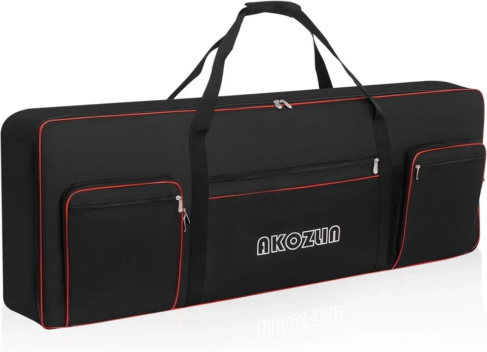 76 Key Keyboard Case for Electric Piano Gig Bag Waterproof Keyboard Carrying Bag - Image 2 of 4