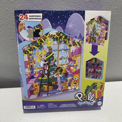 NEW POLLY POCKET Advent Calendar WINTER Fun Unique Play Set Surprises + Dolls