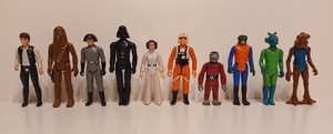 Vintage Kenner Star Wars Lot of 10 Action Figures No Accessories 1978 Hong Kong