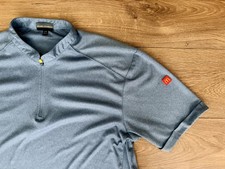 Apparel Collection Mcdonalds Logo Performance 1/4 Zip Blue/Gray Shirt L