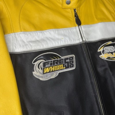 Vintage 90s Avirex Lonewolf Superbike Racing Team USA Leather