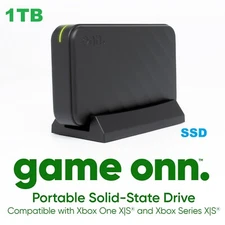 Onn Game Ultra-Fast Portable 1TB Solid-State Drive Xbox Series X|S & One - [LN]™