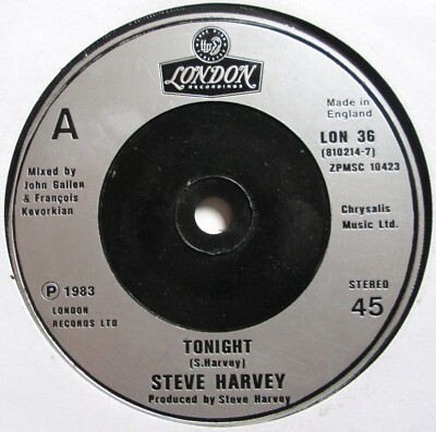 Steve Harvey - 7'' UK 45 - Tonight - 1983 - London - LON36 - EX/M