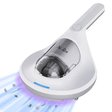 Handheld Bed Vacuum Cleaner UV-C Allergen Vacuum Remove Dust Mite Hair Bacteria