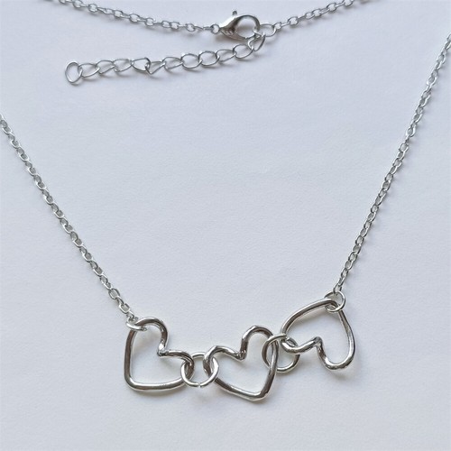 Heart To Heart To Heart Connect Choker Necklace Pendant