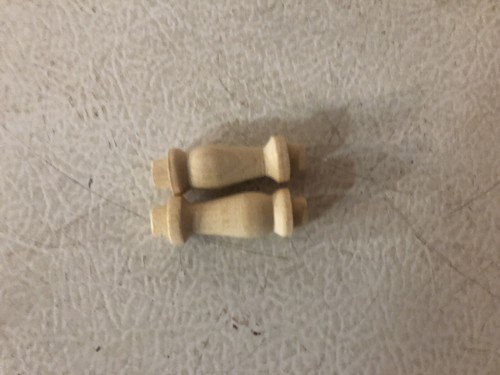 130 pcs-1½” Birch Turned Spindles-Finials clocks bed posts gallery plate rails - Picture 2 of 3