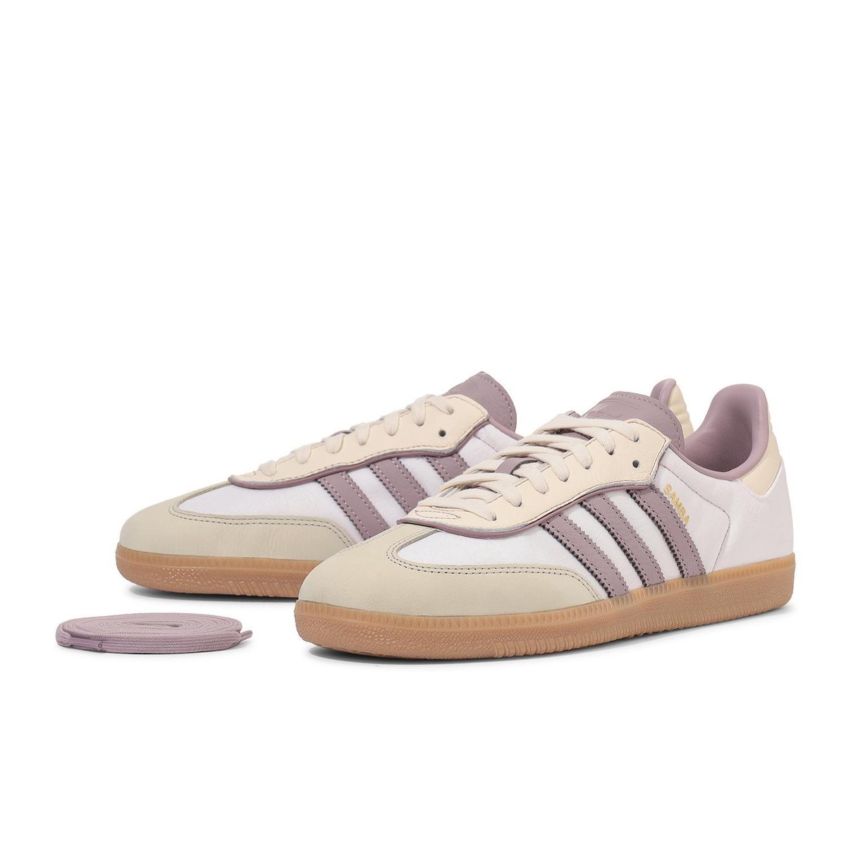 靴 SAMBA OG SHAD/CREA/GOLD (adidas) adidas WMNS Originals Samba OG Cream Gold IE1417 Women's