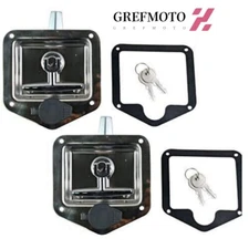 For RV Camper Truck Trailer 2Pcs Trailer Door Latch T-Handle Tool box Lock