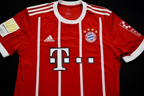 Maglia Adidas Bayern Monaco Jersey Maglia T-shirt FCB Lewandowski 2017 M - Foto 7 di 10