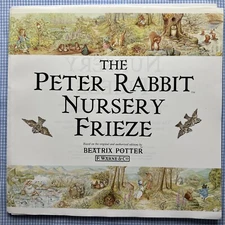 Beatrix Potter PETER RABBIT NURSERY FRIEZE approx 10 feet x 10 in VTG 95 NEW A+