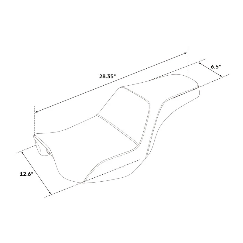 Asiento de dos plazas para conductor y pasajero para Harley Dyna FXD FXDWG 2006-2017 2010 2012 Foto 4 de 4