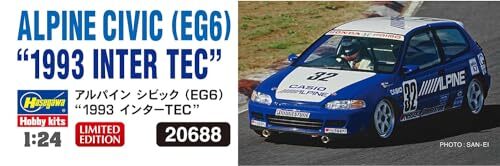 アンティークヴィンテージ  Hasegawa 1/24 Scale Alpine Civic (EG6) 1993 INTER TEC