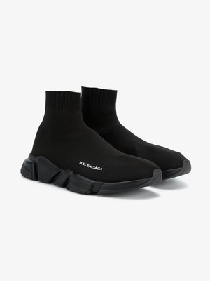 black balenciaga sock sneakers womens