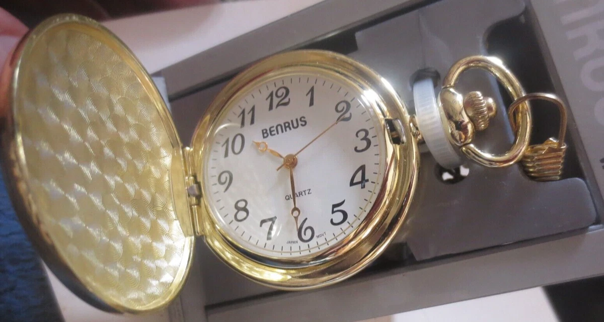 Benrus quartz pocket best sale watch