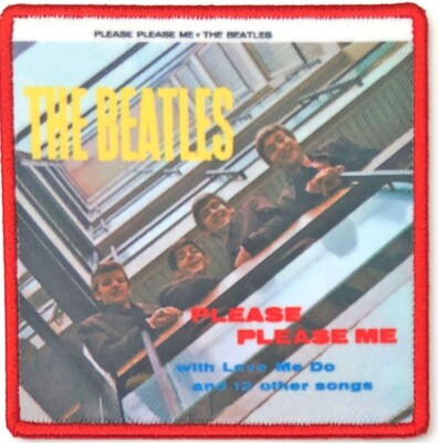 Beatles Bitte Bitte Mich LP Cover 85Mm Quadrat Eisen / Aufnähbare Stoffpatch