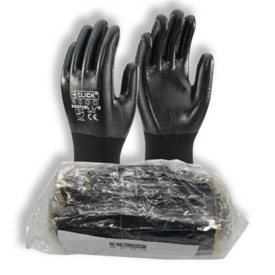 Click (Beeswift) Nitrile Black Fully Coated Gloves