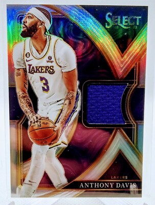 2022-23 Select GAME WORN Patch Silver Prizm Lakers Anthony Davis