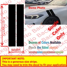 2 Sets of Hood Fender Racing Stripes Vinyl Die Cut Decal | Hash | Generous Size