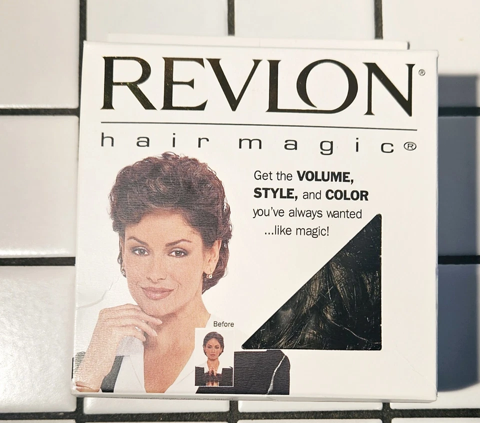 Mejorador de cabello Revlon Hair Magic Sky ¡Perfecto para el volumen! Peluca marrón mediana nueva difícil de encontrar Foto 2 de 4
