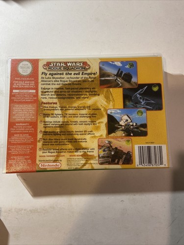 Star Wars Rogue Squadron, N64 (Nintendo 64) Authentic Game+ Manual- Case Replica - Picture 6 of 6
