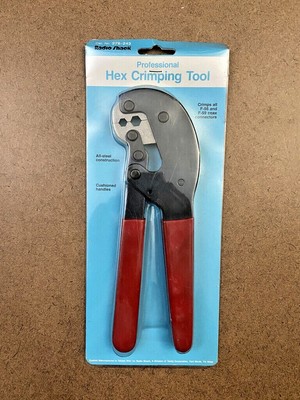 NEW RADIO SHACK PROFESSIONAL HEX CRIMPING TOOL 278-243 ~ Old Inventory