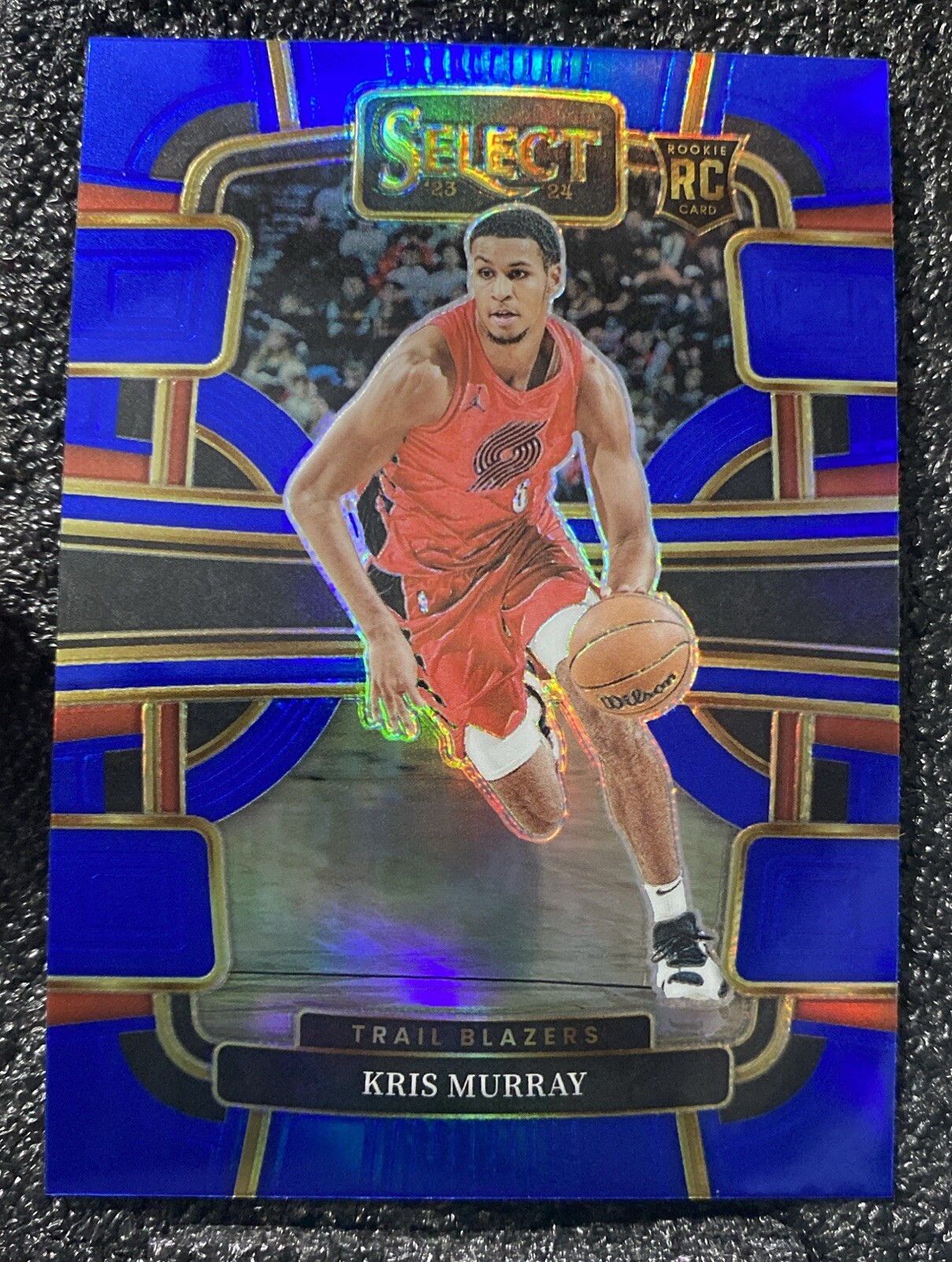 2023-24 Panini Select - Concourse Blue Prizm #91 Kris Murray (RC)