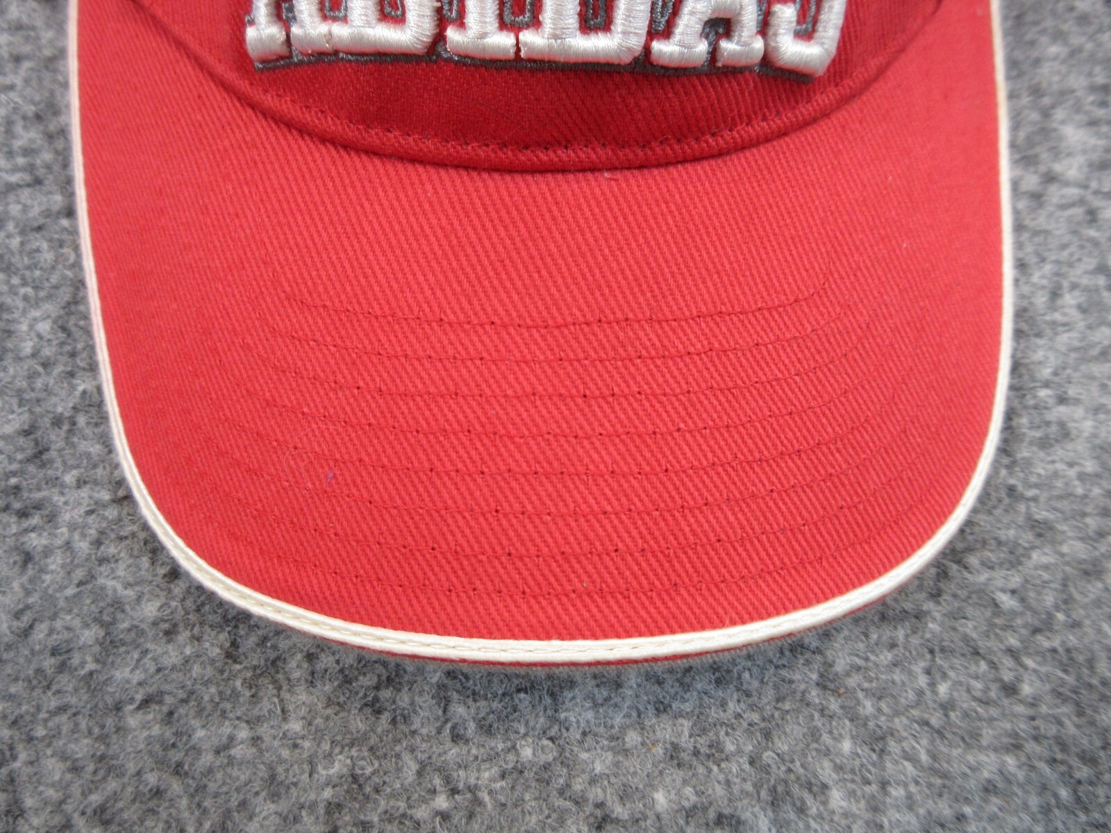 Adidas Hat Cap Strap Back Visor Adjustable Red Ou… - image 2
