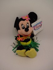 Disney Store Minnie Mouse Tourist Hula Bean Bag Plush Beanie Vintage Tags