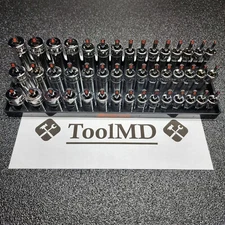 Snap-on Tools NEW BLACK 45pc 3/8" Drive Metric Shallow / Semi / Deep Master Set