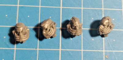 Aggressors Bits Bare Heads x4 Gravis 40k Primaris Space Marines Bitz