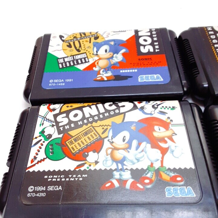 Sonic The Hedgehog 1 2 3 Spin Ball Set of 4 Mega Drive MD Sonic The Hedgehog 1 2 3 Spin Ball Set of 4 Mega Drive MD