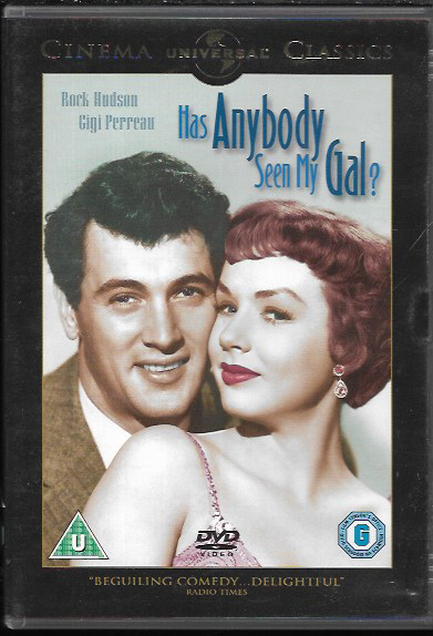 HAS ANYBODY SEEN MY GAL? GENUINE R2 DVD ROCK HUDSON GIGI PERREAU