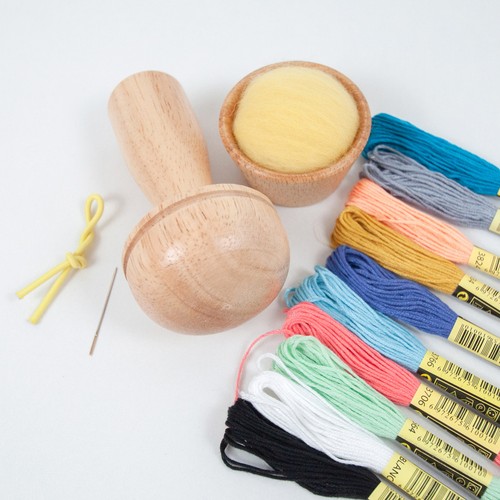 DIY Wooden Darning Mushroom Patchwork Tool Mending Pants Clothes Socks Weaving - Picture 8 of 14