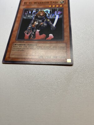 Yugioh D.D. Warrior Lady 1st Edition Super Rare DCR-027 HP | eBay
