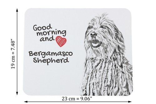 Bergamasco muismat met hond Art-Dog - Afbeelding 2 van 7