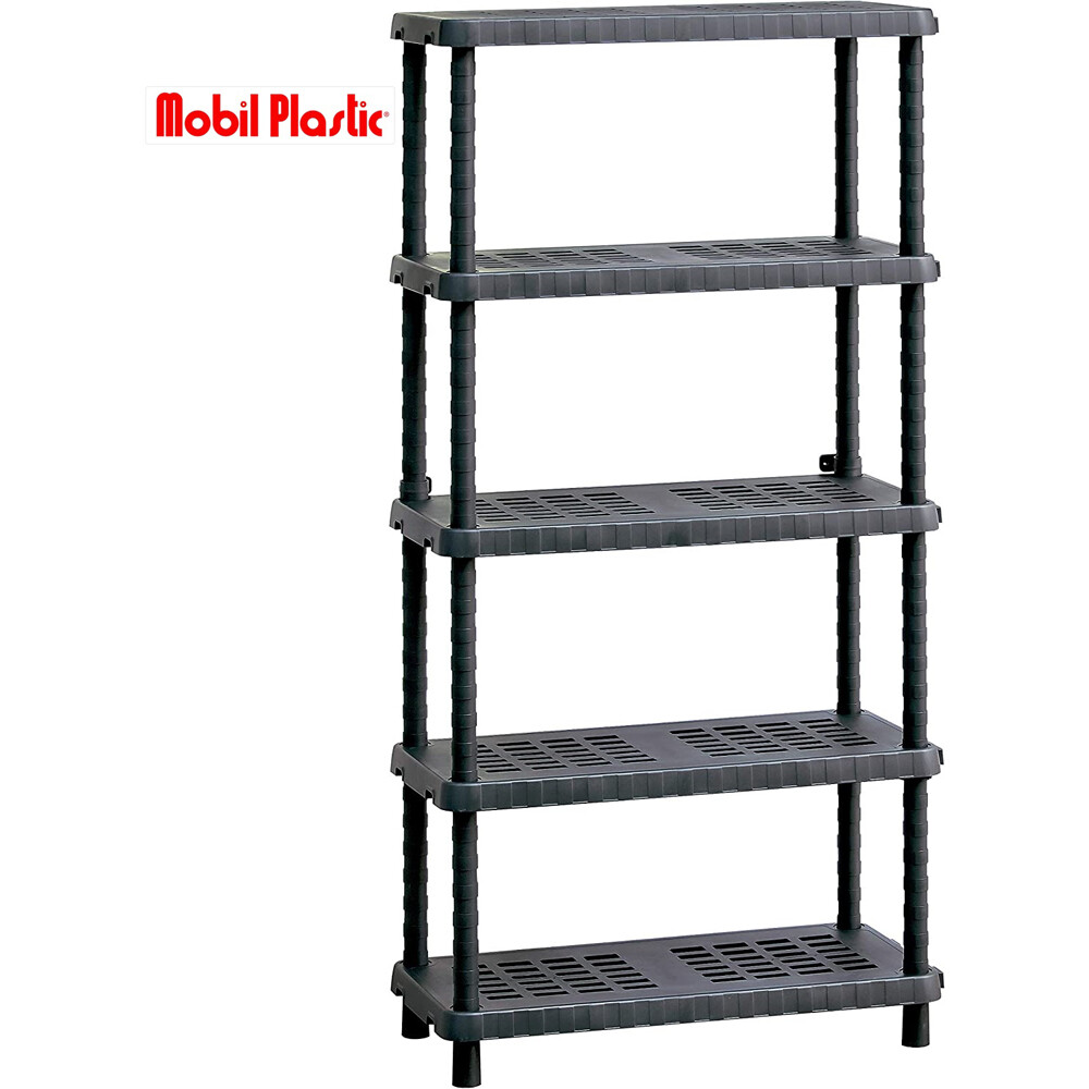 Scaffale 5 Ripiani Plastica Economico Tidy 905 | Robusto e Facile