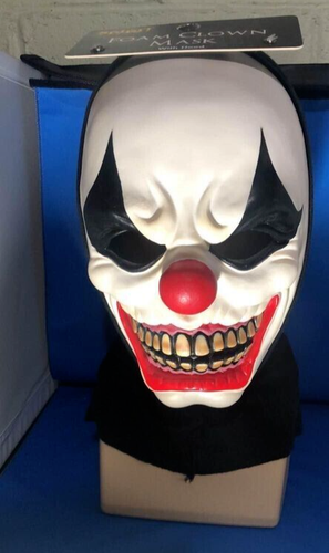Foam Halloween Clown Mask New Unworn w/tags from mask collection. - Picture 2 of 10