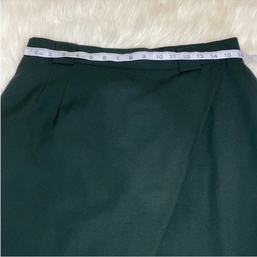 ESCADA Damen Rock Größe 44 oder Large 100% Wolle Stufen Lagen Grün Reißverschluss - Bild 8 von 15