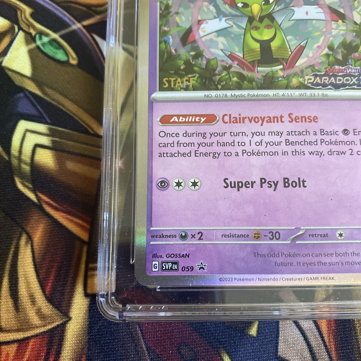 Pokémon CGC 10 Staff Xatu SVP EN 059 Paradox Rift Prerelease Pokémon CGC 10 Staff Xatu SVP EN 059 Paradox Rift Prerelease