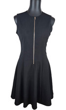 Calvin Klein Little Black Dress Size 2 Sleeveless Zippered Classic Formal
