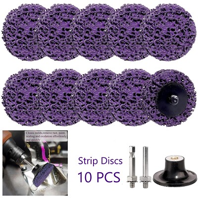 3'' Quick Change Easy Strip Disc Cleans Welds Rust Paint Removal Stripping Wheel