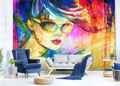 3D Color Girl G3563 Wallpaper Wall Murals Removable Self-adhesive Honey