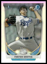 2014 Bowman Draft #CDP24 Foster Griffin Chrome Refractors Kansas City Royals