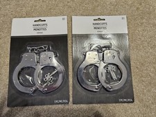 Two Heavy Metal Handcuffs With Keys