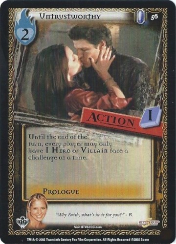 BUFFY THE VAMPIRE SLAYER COLLECTIBLE CARD GAME - CLASS OF '99 (SCORE - 2002) - Picture 60 of 171
