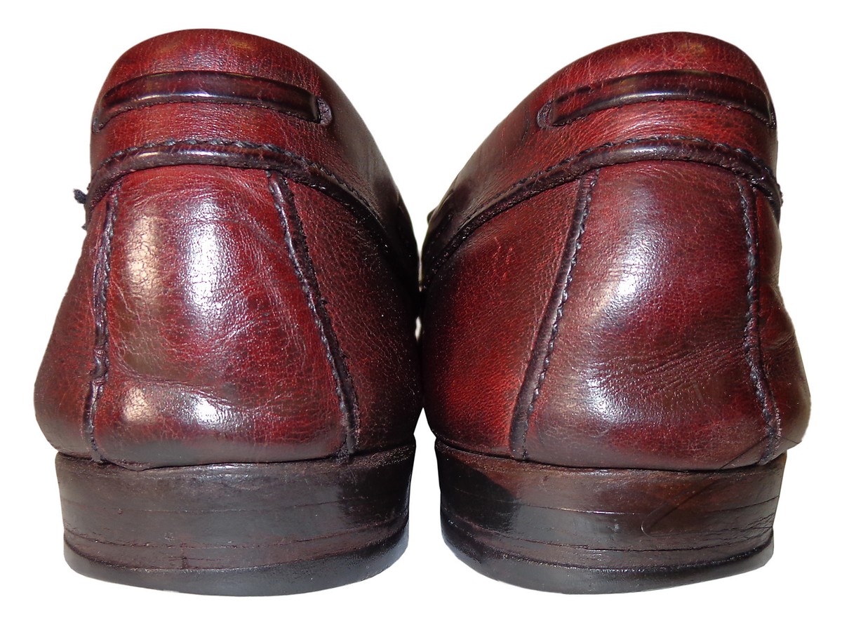 Cole Haan Leather Men 8.5 Oxblood Kilty Buckle Loafer Cole Haan Vintage Tassel Kiltie Loafer - Etsy main image 4