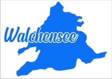 Walchensee in Baviera, adesivo, taglio pellicola, facile da incollare. Solo qui.